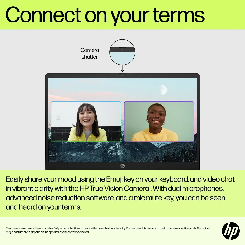 23C1_Sebastian_HP15LaptopPC_NaturalSilver_2000x2000_Connectivity_VideoCalls_Camera_EmojiHotkey_M1728850.webp