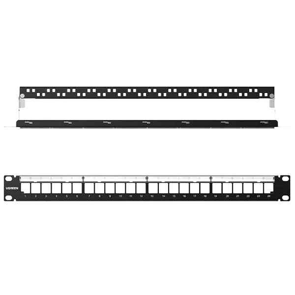 UGREEN 80448 Cat 5e 24-Port STP Patch Panel