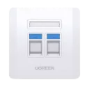 UGREEN 80182 Dual Port Wall Plate 1 PCs/Bag