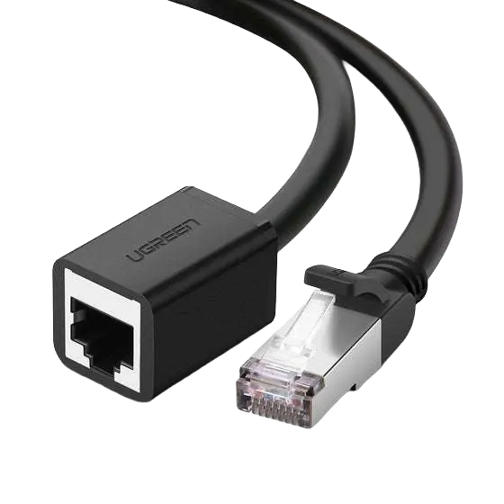 UGREEN 11279 Cat 6 F/UTP Ethernet RJ45 Extension Male/Female Patch Cords 1m