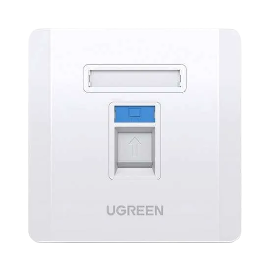 UGREEN 80180 Single-Port Wall Plate 1 pc