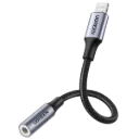 UGREEN 30756 Lightning M/F Round Cable Aluminum Shell with Braided 10cm Black