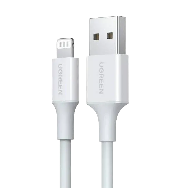 UGREEN 20730 USB-A Male to Lightning Male Cable Nickel Plating ABS Shell 2m