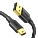 UGREEN 10355 USB 2.0 A Male to Mini 5 Pin Male Cable 1m Black