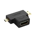 UGREEN 20144 HDMI Female to Micro HDMI + Mini HDMI Male 4K Adapter