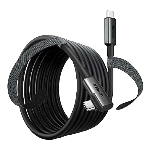 UGREEN 90629 Right Angle USB-C to USB-C Link Cable 5m (Black)