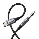 UGREEN 30633 Round USB-C Audio Cable 3.5mm M/M Aluminum Shell 1m Deep Gray