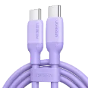 UGREEN 45180 USB-C to USB-C PD Fast Charging Silicone Cable Purple 1m