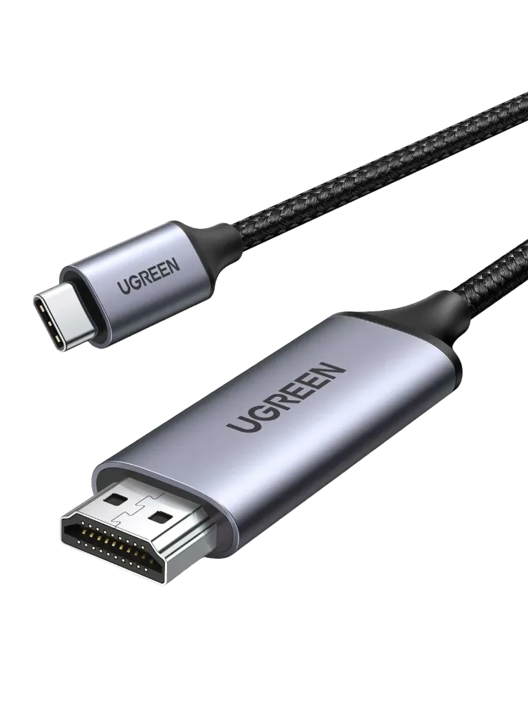 UGREEN 50570 USB-C to HDMI Male / Male Cable Aluminum Shell 1.5m Grey Black