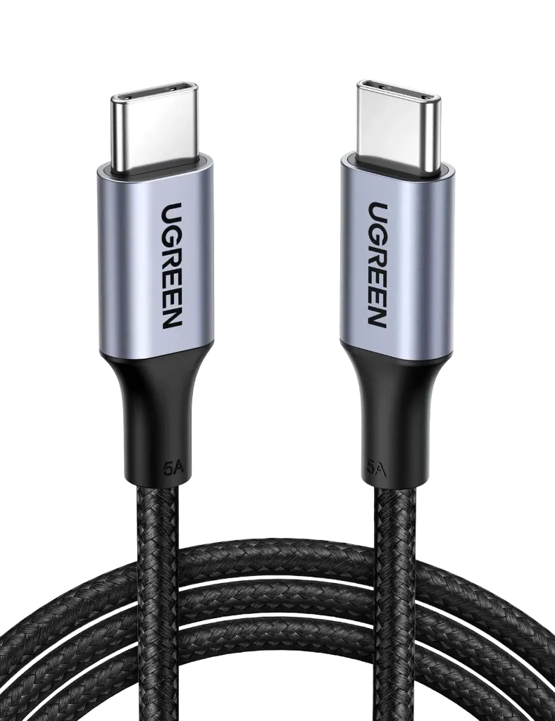 UGREEN 70429 USB-C 5A Cable Aluminum Case with Braided 2m (Black)