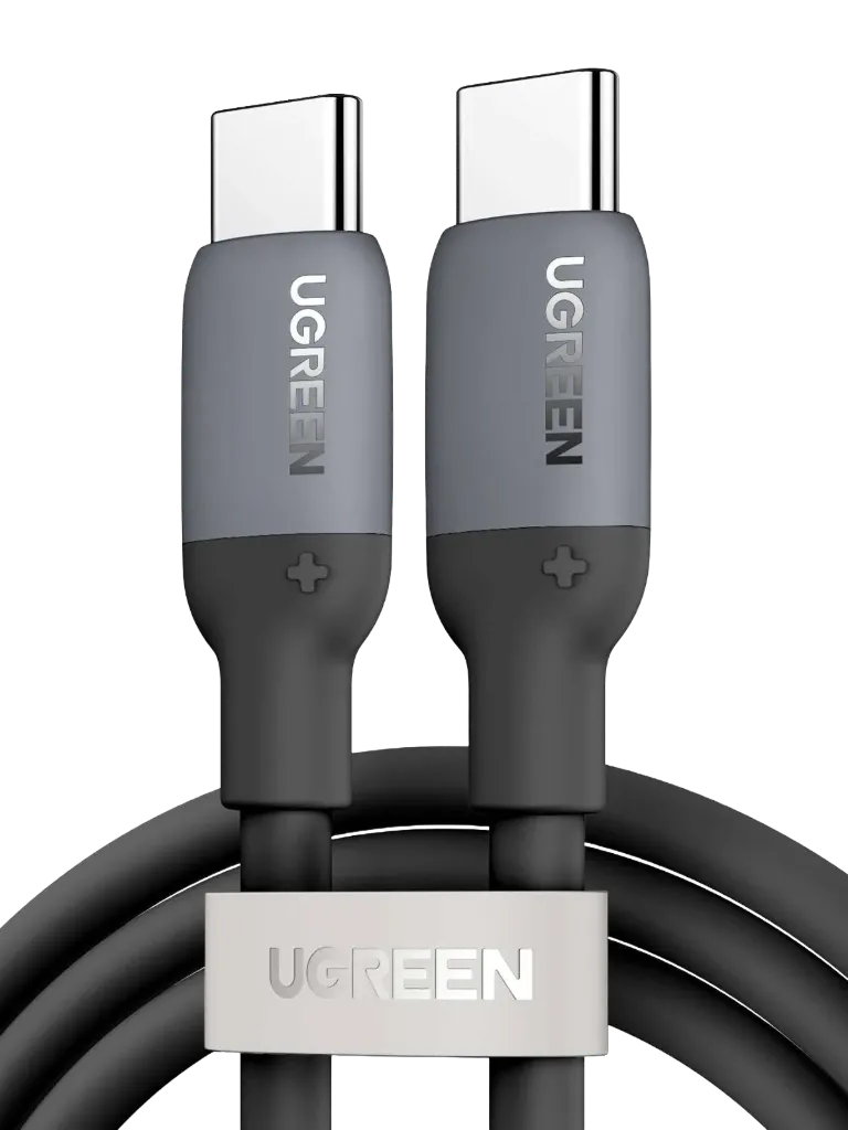 UGREEN 15285 USB-C to USB-C Silicone Fast Charging Cable Black 2m