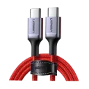 UGREEN 60186 USB2.0 TypeC Male to Male Cable Aluminum Nickel Plating 1m Red