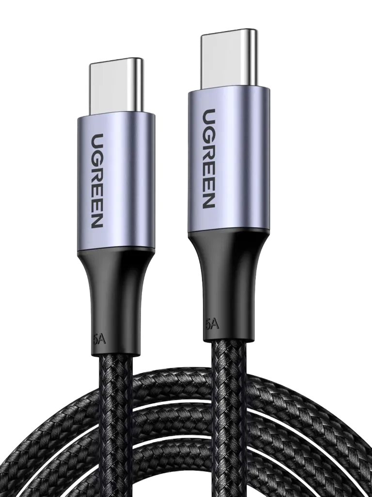 UGREEN 70427 USB-C Cable Aluminum Case with Braided 1m Black