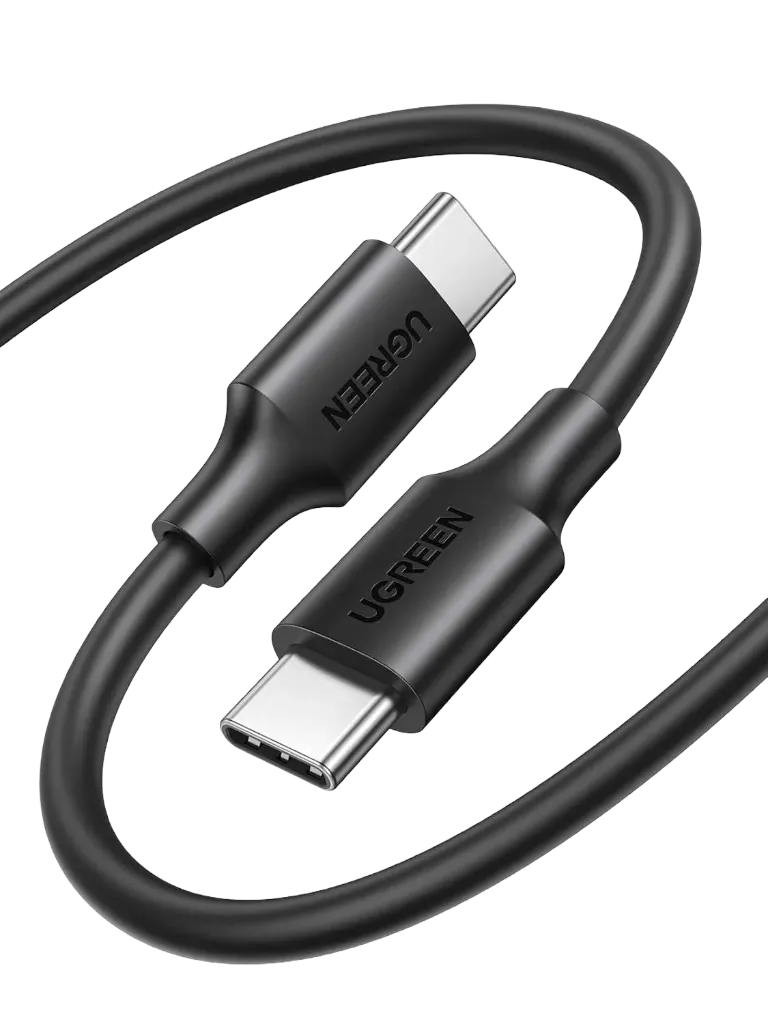 UGREEN 50997 USB 2.0 Type C to Type C Cable Nickel Plating 1m (Black)