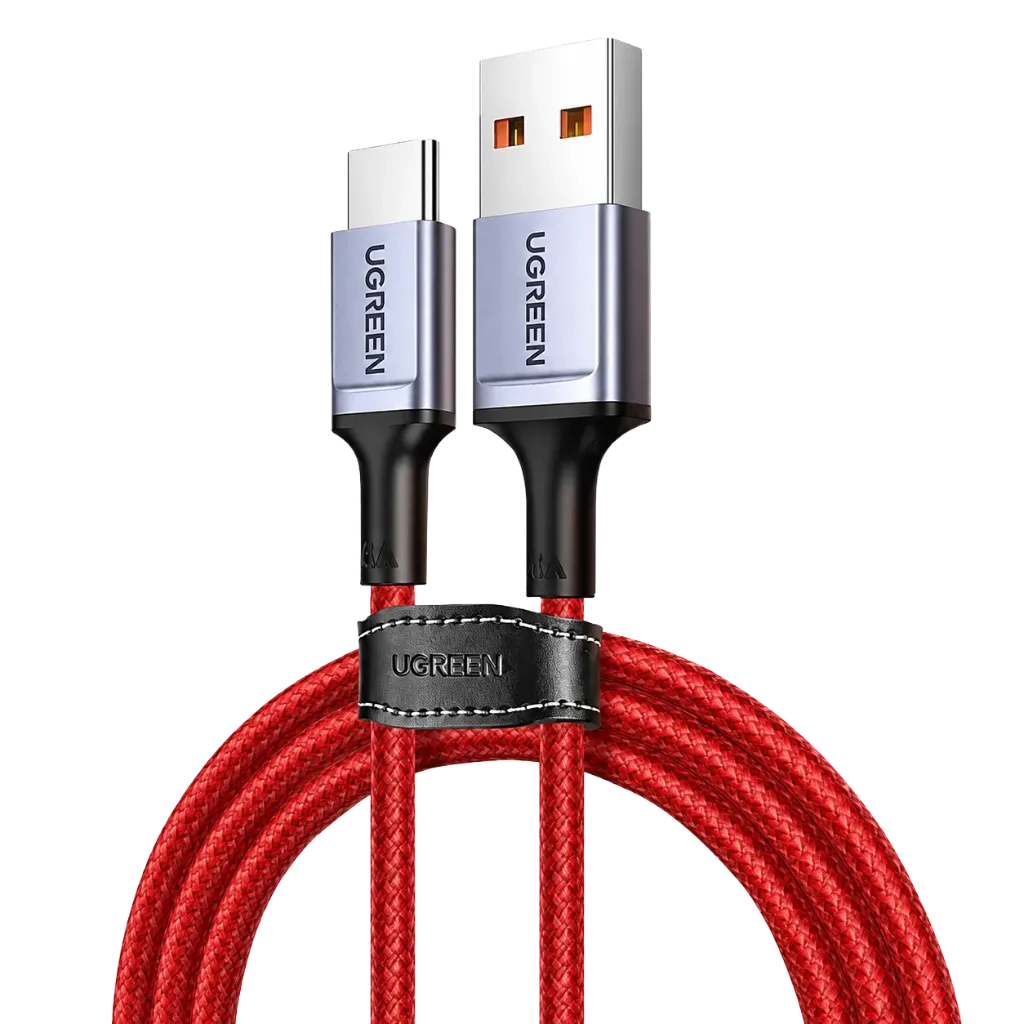 UGREEN 20527 USB 2.0 to Type-C 6A Aluminium Alloy Cable 1m Red