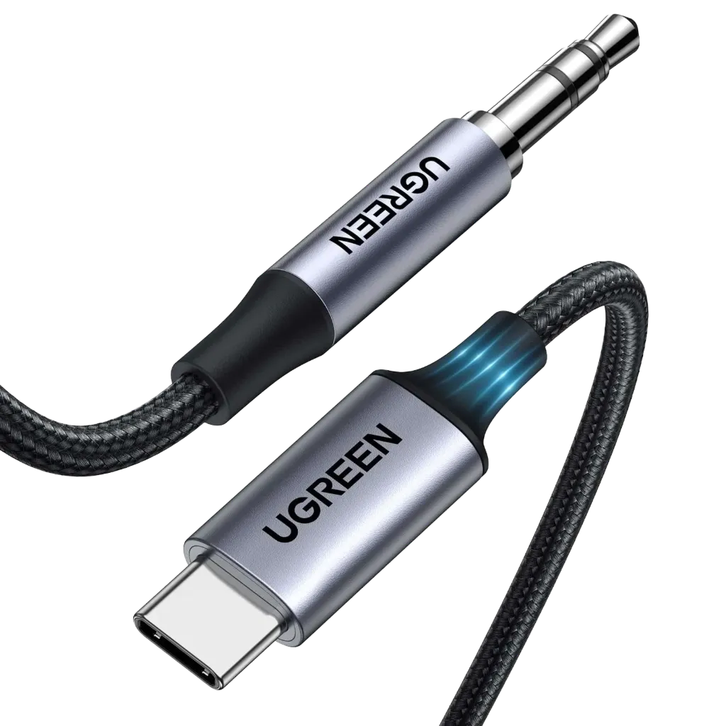 UGREEN 20192 USB-C Male to 3.5mm Male Audio Cable with Chip 1m