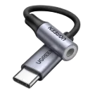 UGREEN 80154 USB-C to 3.5mm M/F Cable Aluminum Shell with Braided 10cm Spac