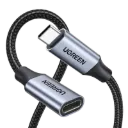 UGREEN 30205 USB-C Male to USB-C Female Gen2 Alu Braided Extension Cable 1m