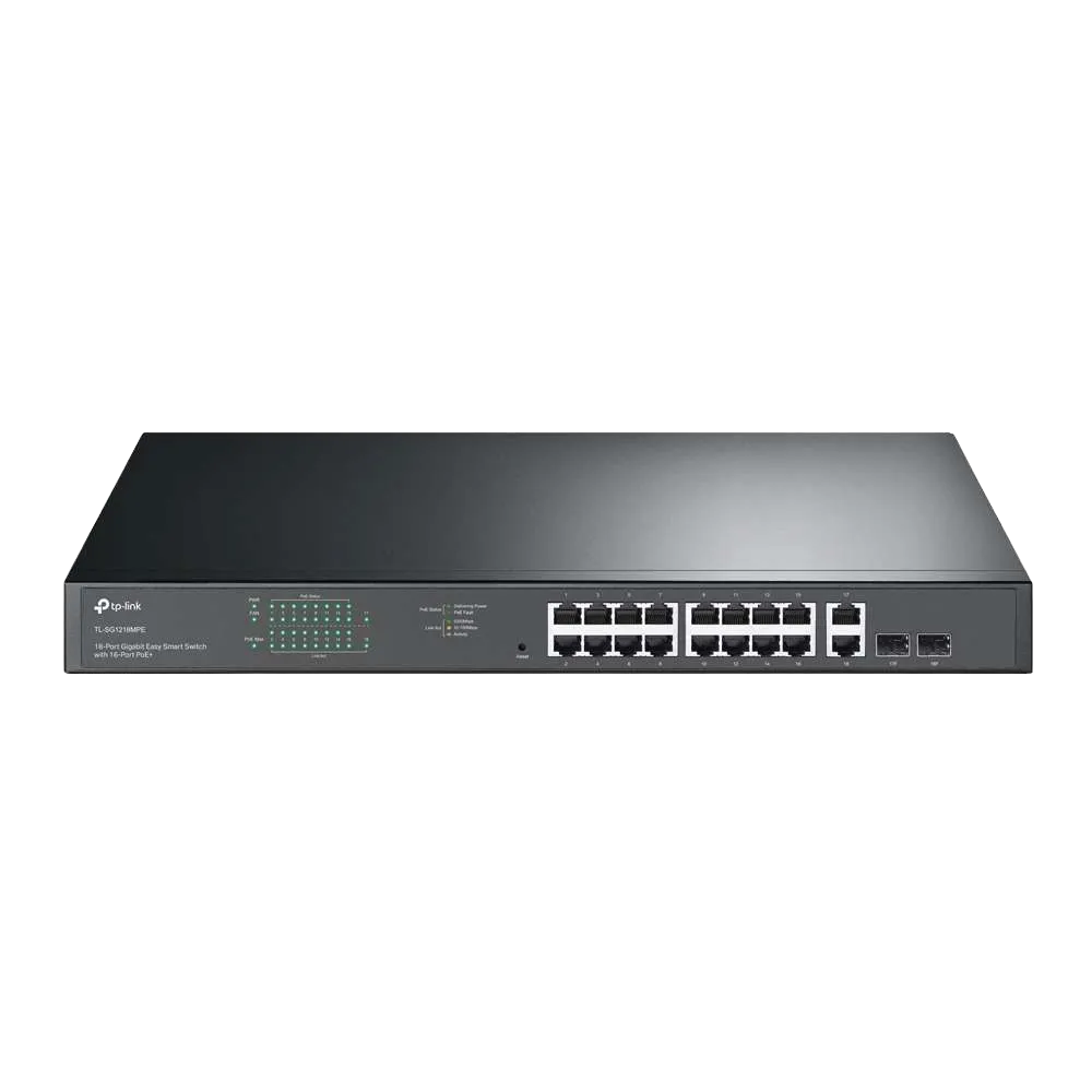 TP-Link TL-SG1218MPE 18-Port Gigabit Easy Smart PoE+ Switch (16 PoE+)
