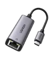 UGREEN 50737 USB Type C to 10/100/1000M Ethernet Adapter Space Gray