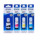 Epson 001 EcoTank Ink Bottle 4-Color Set (Black, Cyan, Magenta, Yellow)
