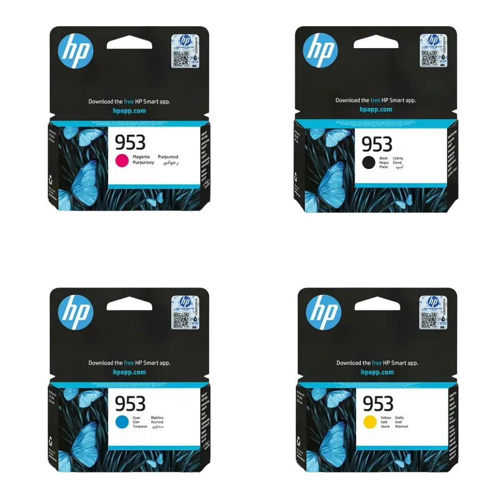 HP 953 Original Ink Cartridge 4-Pack (CMYK)