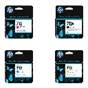 HP 712 Original Ink Cartridge 4-Pack (CMYK)