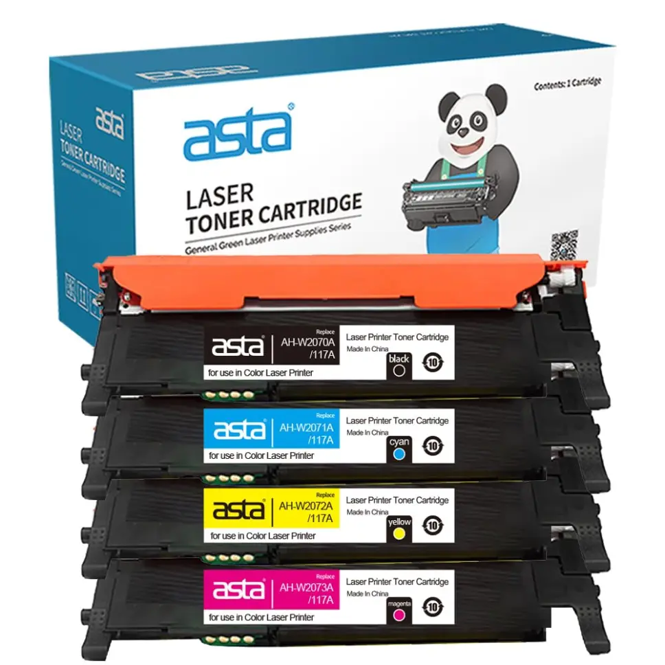 ASTA 117A Toner Cartridge Set (CMYK)  W2070A W2071A W2072A W2073A 