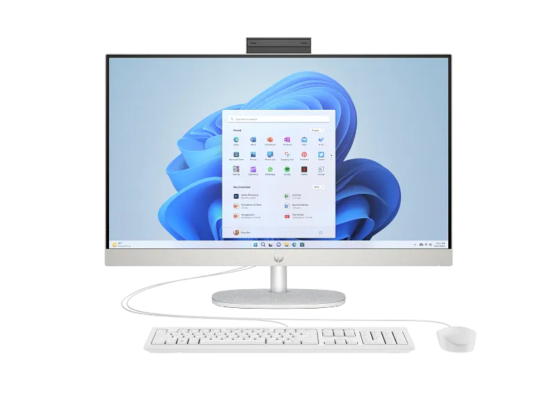 HP All-in-One PC Intel Core i7-1255U 8GB DDR4 RAM 512GB NVMe SSD Keyboard & Mouse Combo 27" FHD Display Windows 11 Pro
