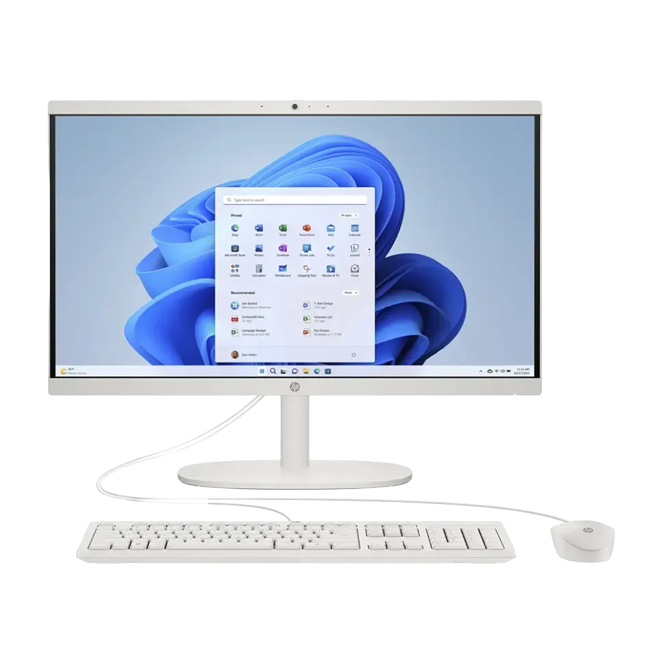 HP All-in-One PC i3-N300 8GB DDR5 512GB SSD Intel Iris Xe Graphics 21.5" FHD Display Windows 11 Pro
