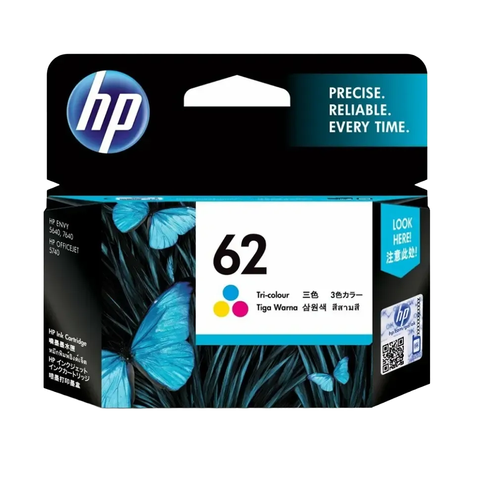 HP 62 Tri-color Original Ink Cartridge