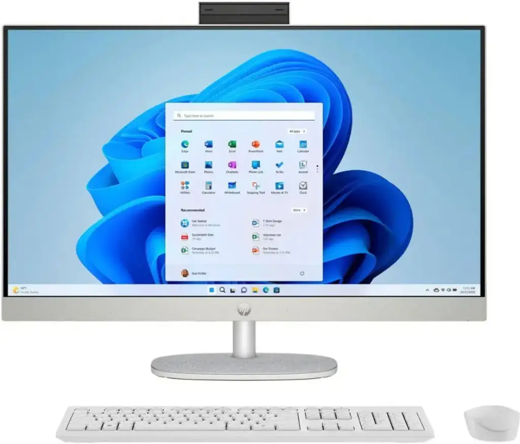 HP All-in-One PC i7-1355U 8GB DDR4 RAM 512GB SSD Intel Iris Xe Graphics 27" FHD Display Windows 11 Pro