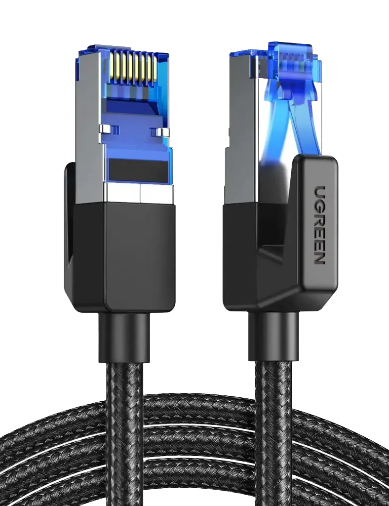 UGREEN 80432 CAT8 Shielded Round Braided Cable Modular Plugs 3m