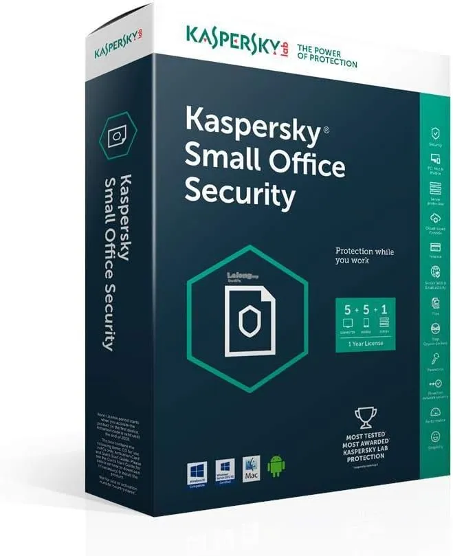 Kaspersky Small Office Security License for 5 Users + 1 Server 