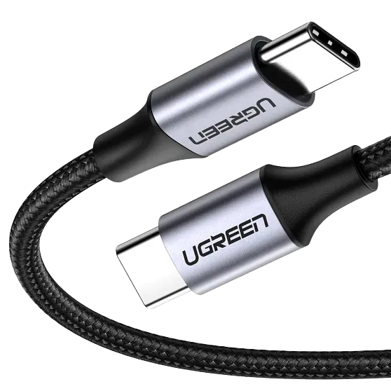 UGREEN 50152 USB 2.0 Type-C to Type-C Round Cable (Nickel Plating) - 2m