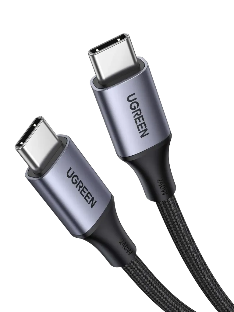 UGREEN 15311 USB-C to USB-C PD Fast Charging Cable - 1m Space Gray