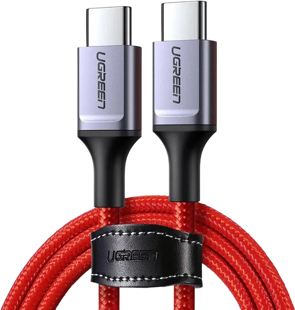 UGREEN 60186 USB 2.0 Type-C to Type-C Cable - 1m Red
