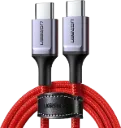 UGREEN 60186 USB 2.0 Type-C to Type-C Cable - 1m Red