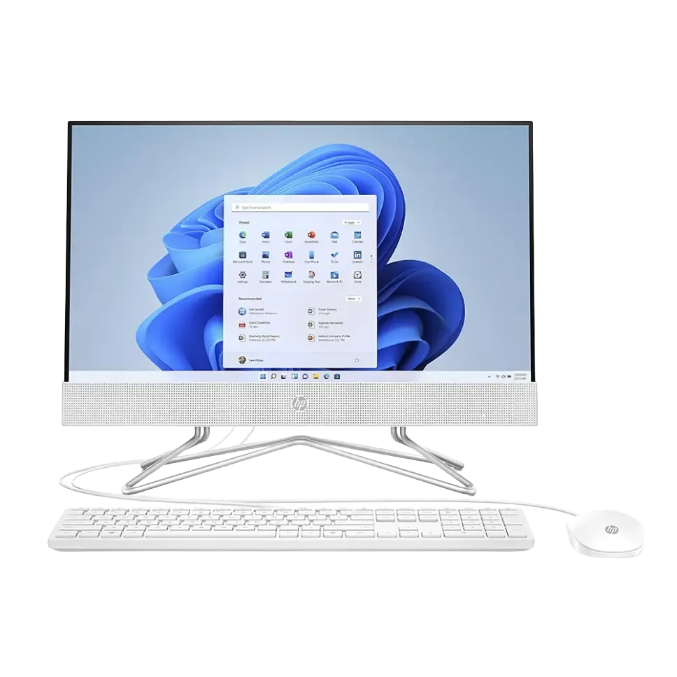 HP All-in-One PC  Intel Core i3-1215U 4GB DDR4 RAM 256GB NVMe SSD Keyboard & Mouse Combo 23.8" FHD Display Windows 11 Pro