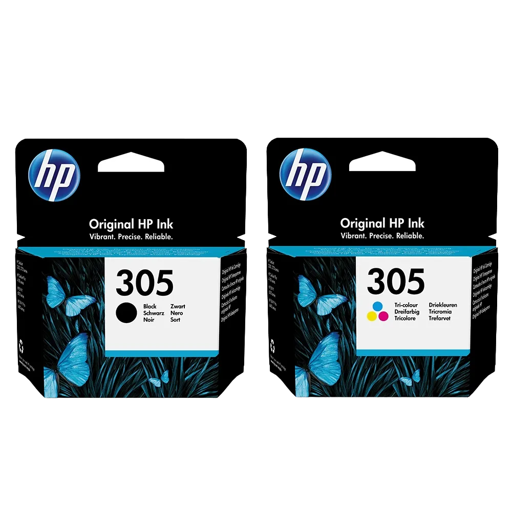 HP 305 Original Ink Cartridge Set – Black/Tri-color