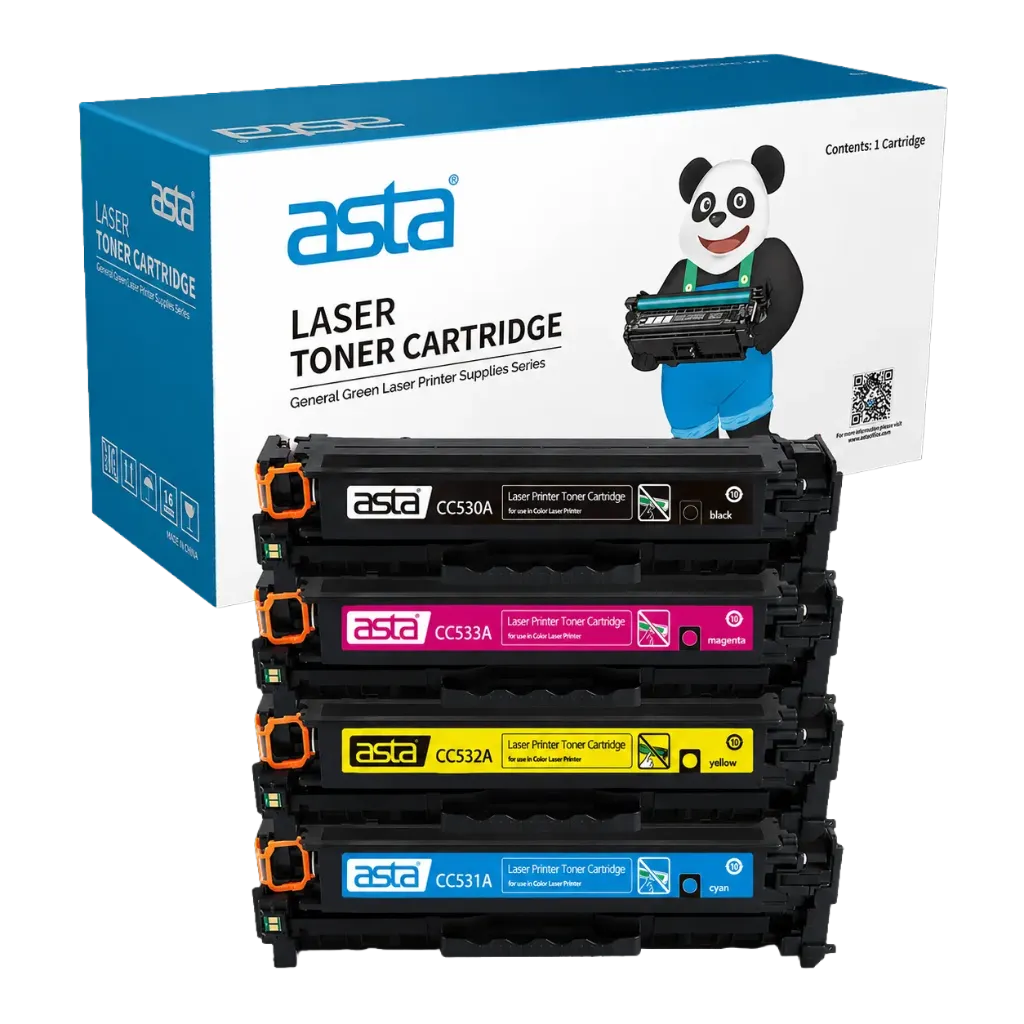 ASTA 305A Compatible Toner Set CC530A CC531A CC532A CC533A CMYK