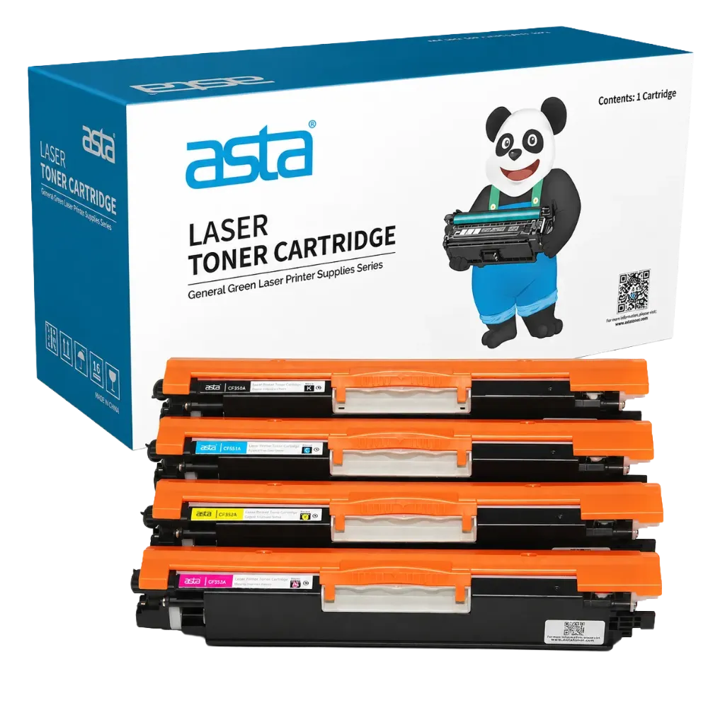ASTA 126A 130A Universal Compatible Toner Set CF350A CF351A CF352A CF353A CMYK