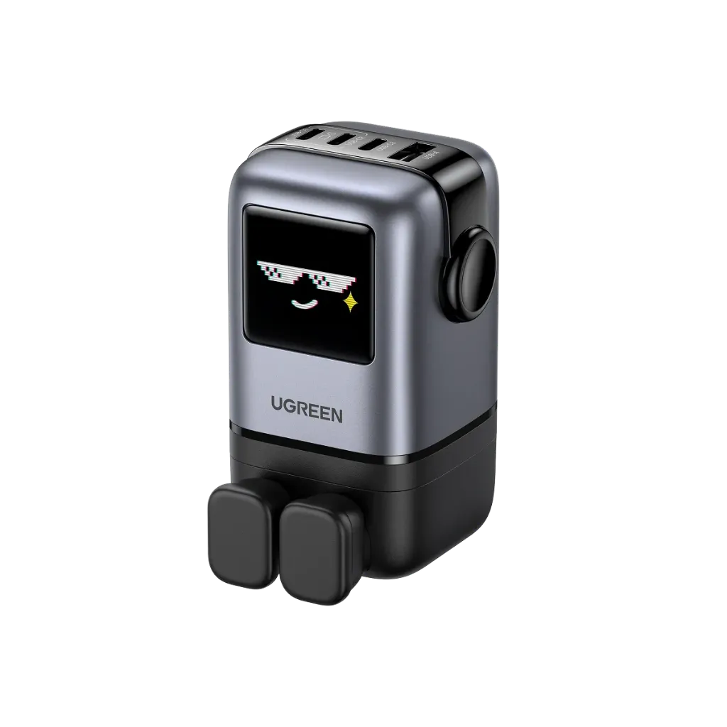 UGREEN 45515B USB-A+3*USB-C 100W Robot GaNTech Fast Charger