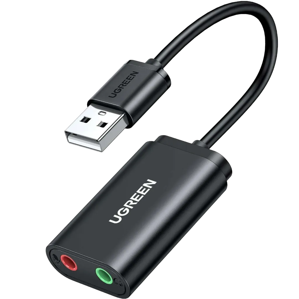 UGREEN 30724 USB 2.0 External Sound Adapter Black