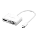 UGREEN 30843 USB Type C to HDMI + VGA Converter White