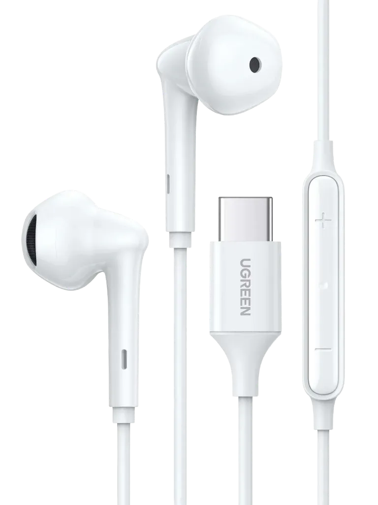 UGREEN 60700 Wired Earphones with Type-C Connector White